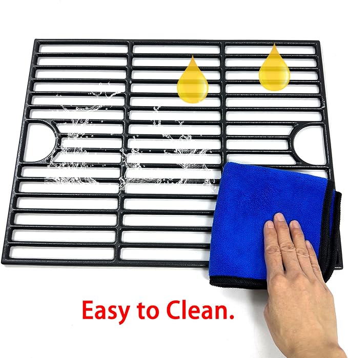 DC133 Cast Iron Cooking Grate and Griddle Replacement for Nexgrill 720-0830H, 720-0783E, 720-0888N, 720-0888, 720-0697, For Charbroil 463241113, 463449914, Kenmore 720-0670A, 41516106210