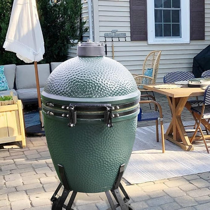 Hinge Assembly Kit fit Large Green Egg,Big Green Color Egg Accessories,Powder Coated Steel Hinge Set for Large Big Grill Green Egg