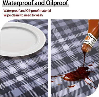 opstellen Fitted Waterproof Round Tablecloth for 36 40 41 42 44In Tables Neutral Wipe Clean Fall Table Covers Travel Essentials Camp Tools Decoraciones para Sala Party Dining Table Centerpiece Decor