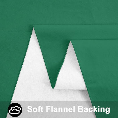 Smiry Rectangle Table Cloth 54x78 Inch, Waterproof Wipeable Vinyl Tablecloths Protector, Oil Spill Proof Plastic Table Cover for Dining, Picnic, Camping, Outdoor, Emerald Green