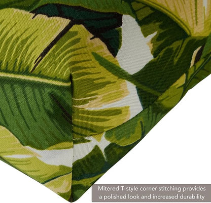 Greendale Home Fashions Tropical White 44'' x 22'' Outdoor High Back Chair Cushion