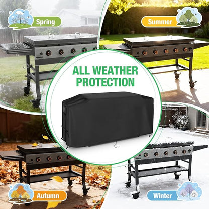 Grill Cover for Blackstone Bronco 44" Omnivore Propane Griddle | 75 inch Waterproof Outdoor Grill Cover 5-Burner Barbecue Cover (Cover Only) - 75" L x 25" W x 33" H inch