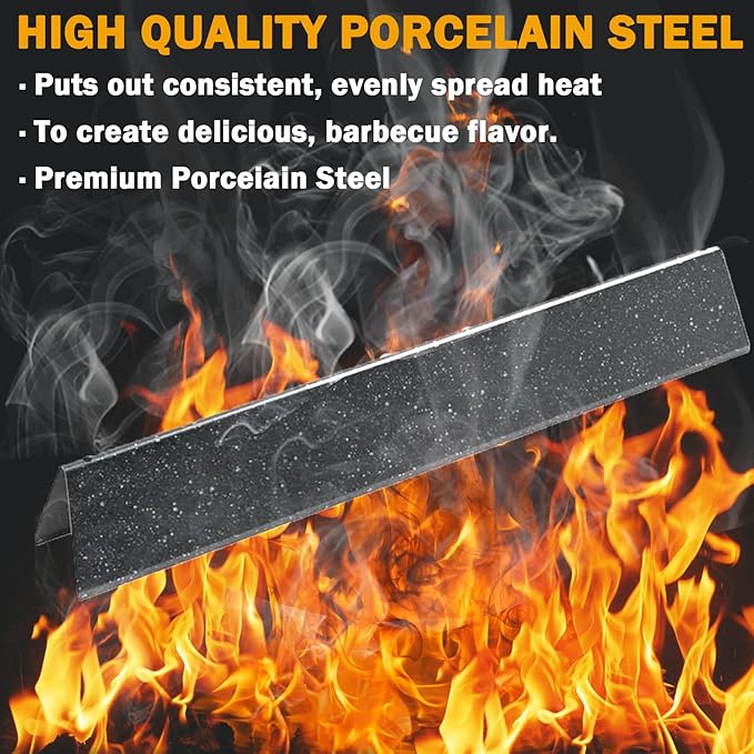 SafBbcue Grill Parts Kits for Weber Genesis Silver A Spirit 200,Spirit 500/520/530/500 LX Series Gas Grills with Side Mounted Control Panels 7534 Porcelain Steel Flavorizer Bars 7507 Burner Tubes