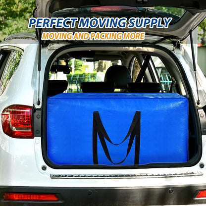 Extra Large Storage Bags, 57 Gallon XXL Jumbo Large Moving Bags Heavy Duty | 4 PACK Clothes Storage Totes Bins Moving Boxes Supplies, Foldable Travel Duffle Bag, Christmas Tree Bag,42x23x13.5 inch