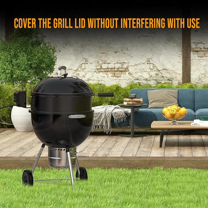 Skyflame Charkettle Rotisserie Ring Kit, Black Coated Steel | Compatible with Weber 18" Charcoal Kettle Grills, Compatible with Other Similar Kettle Grills, BBQ Grill Rotisserie Kit