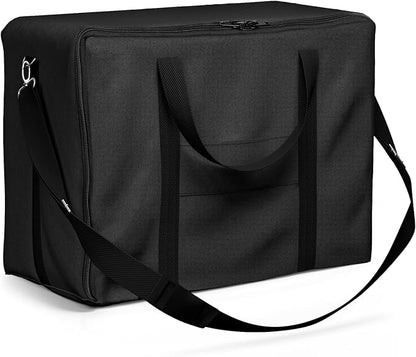 SHINESTAR Griddle Carry Bag for Blackstone 17 Inch & 22 Inch Tabletop Grill with Hood and Stand, Portable Griddle Carry Bag for Travel, Heavy Duty 600D Waterproof Polyester, Black