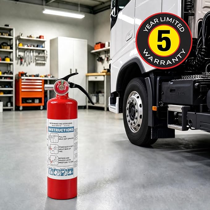 Safewayfire 2.5 lb Class ABCK Water-Based Fire Extinguisher, 2 Pack, UL Certified Safety for Kitchen, Residential, Vehicle