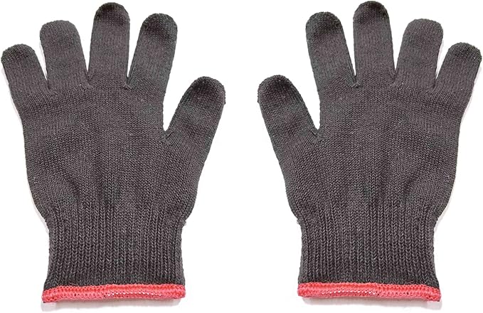 LavaLock Disposable Nitrile BBQ Gloves with Cotton Liners for Outdoor Cooking Grilling Smokers and Barbecue Competition, Chef or Kitchen use (Large 100 Count Black)
