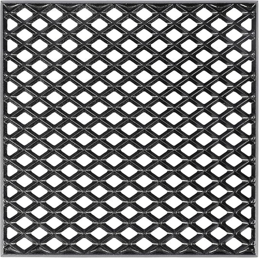 Utheer Ceramic-Coated Cast Iron Grill Grate for Weber Genesis 300 & 400 Series (2025+ Models), 16.14” × 16.14” Square Cooking Grate | Heavy-Duty Nonstick BBQ Grill Replacement
