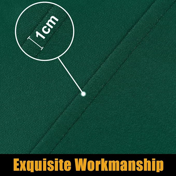 Smiry Rectangle Picnic Table Cloth, Waterproof Elastic Fitted Tablecloths for 5 Foot Tables, Washable Polyester Table Cover for Camping, Indoor and Outdoor (Dark Green, 30"x60")