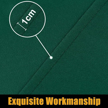 Smiry Rectangle Picnic Table Cloth, Waterproof Elastic Fitted Tablecloths for 4 Foot Tables, Washable Polyester Table Cover for Camping, Indoor and Outdoor (Dark Green, 24"x48")