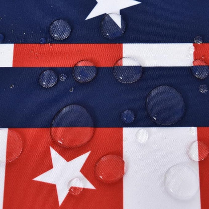 Classic 4th of July Tablecloth Fabric - Oblong 58x120 Water Resistant Chequered Memorial Table Cloth for Indoor/Outdoor Use - Tabletop Cover for Birthday, Picnics, Gardens, and Parties