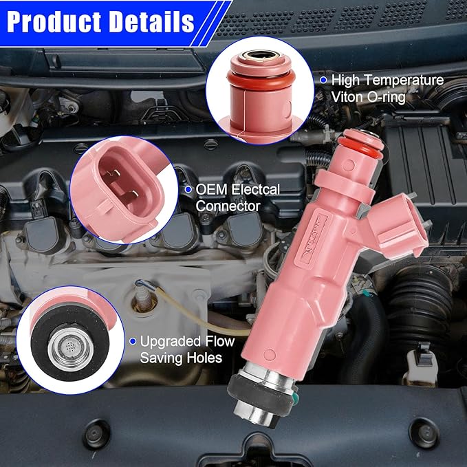 Set of 8 Fuel Injectors FJ793 for Toyota Tacoma 2.4L 2.7L 2000-2004 for 4Runner 2.7L 2000 Replacement 23209-79135 23250-75080