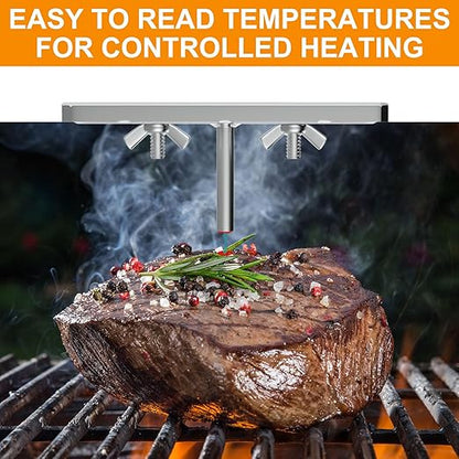 3.6" Grill Temperature Gauge for Nexgrill 720-0882A 720-0898 720-0864R 720-0830A, Kenmore 148.23683310 119.16144210 148.23683310 146.23673310 Grill Parts, KitchenAid 720-0830A Lid Thermometer