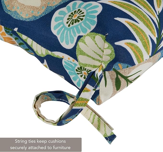 Outdoor Reversible Chaise Lounge Chair Cushion, Magnolia Floral