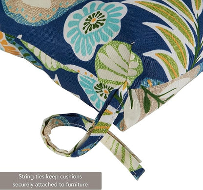 Outdoor Reversible Chaise Lounge Chair Cushion, Magnolia Floral