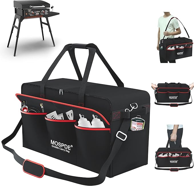 22 Inch Griddle Carry Bag for Blackstone 22 Inch Table Top Griddle with Grill Cover and Stand, Fits Blackstone 22" Grill Griddle with The Lid and Stand Carrying Bag 600D Heavy Duty Water-Resistant