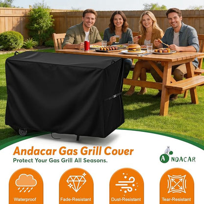 Charcoal Grills Cover for 456 SQ Portable Electric Wood Pellet Grill, Waterproof Outdoor Grill Cover BBQ Grill Cover Barbeque Grill Cover (Cover Only) - 39" L×22" W×32" H, Black