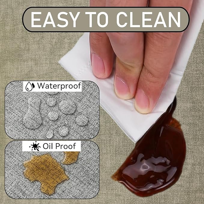 Round Table Placemats Set of 4, Faux Leather Wedge Shape Place Mats Heat Resistant Wipeable Washable Table Mats, Heavy Duty Kitchen Dining Mats(Light green)
