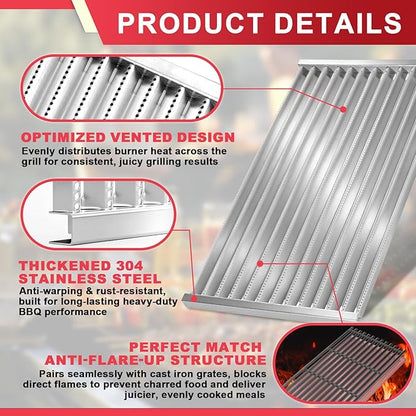 G533-0009-W1 Emitter Plates & Cooking Grates for Charbroil Commercial TRU-Infrared 4 Burner 466242716 463276016 463257520 466242815 463242716 463242715 463255020 466242715 463255721 G533-2200-W1