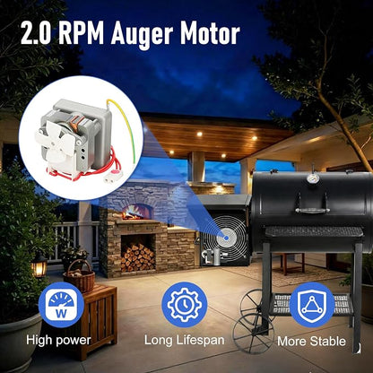 Auger Motor,Grill Induction Fan Kit,Fire Burn Pot and Hot Rod Ignitor,Traeger Parts Replacement Traeger Grill Parts for Pit Boss Grill Parts and Auger Motor for Traeger Grill,Traeger Fan Ignitor Kit