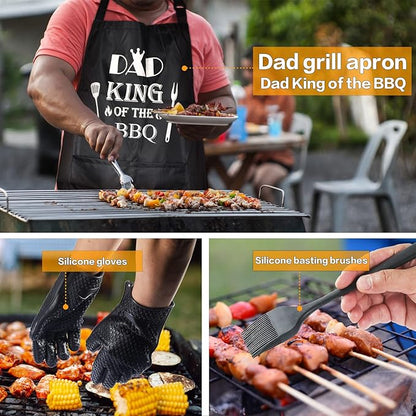 Dad Gifts from Daughter Son for Father's Day Birthday Christmas,Cool BBQ Dad Gifts Set for Outdoor Grill Barbecue,Best Gifts for Father in Law,Step Dad,First Time New Dad,Expectant Dad,Elderly Dad