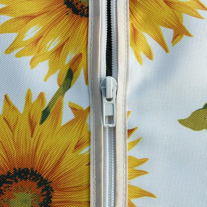 EHouseHome Outdoor Indoor 60inch SquareTablecloth with Umbrella Hole and Zipper, Waterproof Zippered Patio Table Cloths, Spring/Summer Table Covers for Backyard Circular Table/BBQs/Picnic