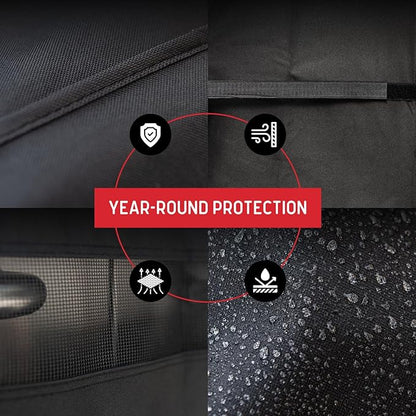 Nexgrill 64 Inch Griddle Cover, Heavy Duty Water Resistant Flat Top Grill Cover with Adjustable Strap and Air Vent, All-Season Outdoor Barbecue Griddle Protection - 700-0786