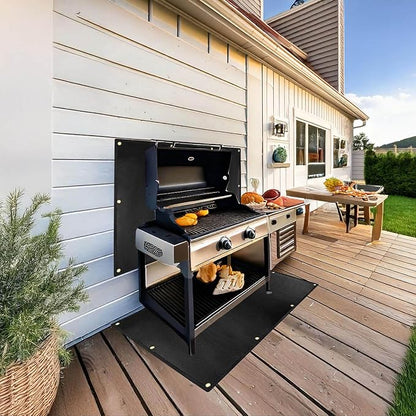 4' X 7' Extra Large Heat Shield for The Grill, Fireproof Heat Shield for Grill,Protecting Deck Railing Wall from Grill Heat and Oil Stain,Prevent Fence and Wall from Being Blackened by BBQ Smoke