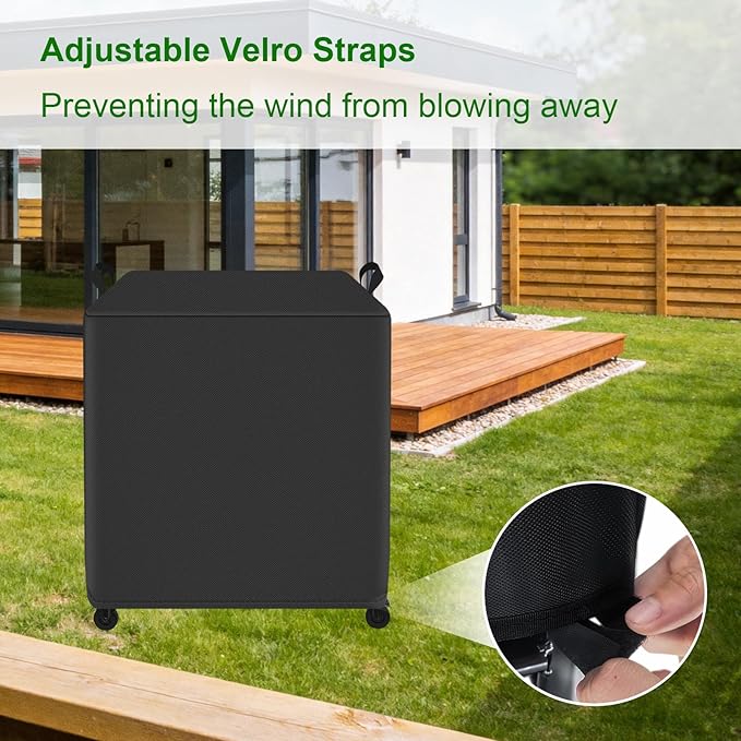 Grill Cover Fits Traeger Flatrock 2 Zone 26" Flat Top Griddle (TF2NN46DN),Outdoor Full-Length Heavy Duty Waterproof 600D BBQ Cover, Compared to Traeger BAC816 29.5" D x 29.5" L x 38" H