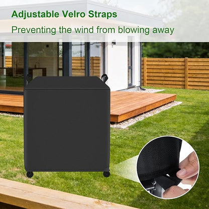 Grill Cover Fits Traeger Flatrock 2 Zone 26" Flat Top Griddle (TF2NN46DN),Outdoor Full-Length Heavy Duty Waterproof 600D BBQ Cover, Compared to Traeger BAC816 29.5" D x 29.5" L x 38" H