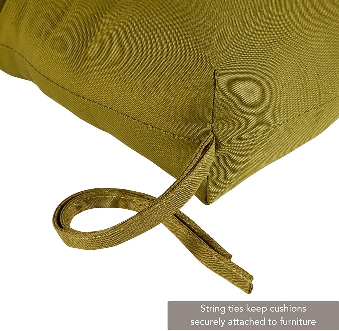 Greendale Home Fashions Outdoor 44 x 22-inch High Back Chair Cushion, Set of 1, Lime