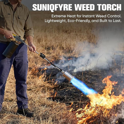 CSA Certified Propane Torch Weed Burner | Adjustable Flame Weed Torch with Detachable Handle&Piezo Trigger Self Igniting for Weed(Propane Tank Not Included)