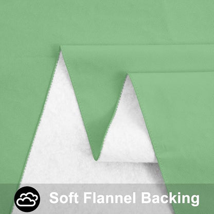 Smiry Rectangle Table Cloth 60x84 Inch, Waterproof Wipeable Vinyl Tablecloths Protector, Oil Spill Proof Plastic Table Cover for Dining, Picnic, Camping, Outdoor, Sage Green