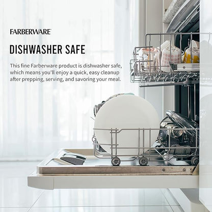 FARBERWARE Extra-Large Plastic Cutting Board, 15x20 Inch Dishwasher-Safe Chopping Board with Juice Groove, Non-Slip Surface, Durable, White
