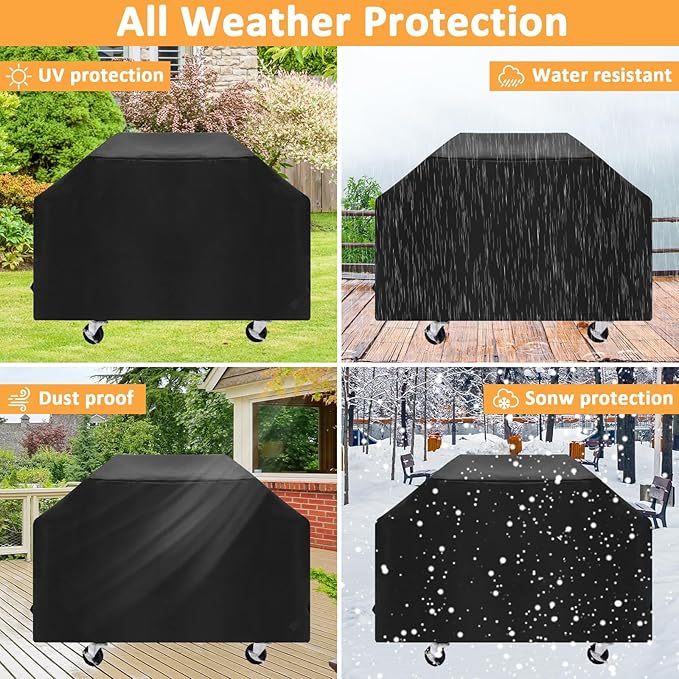 Grill Cover for Charbroil Edge Electric Grill, 50 Inch Waterproof Full-Length Grill Cover for Char Broil 22652143 Series Grill Models, for Charbroil 2 Burner Series Grills