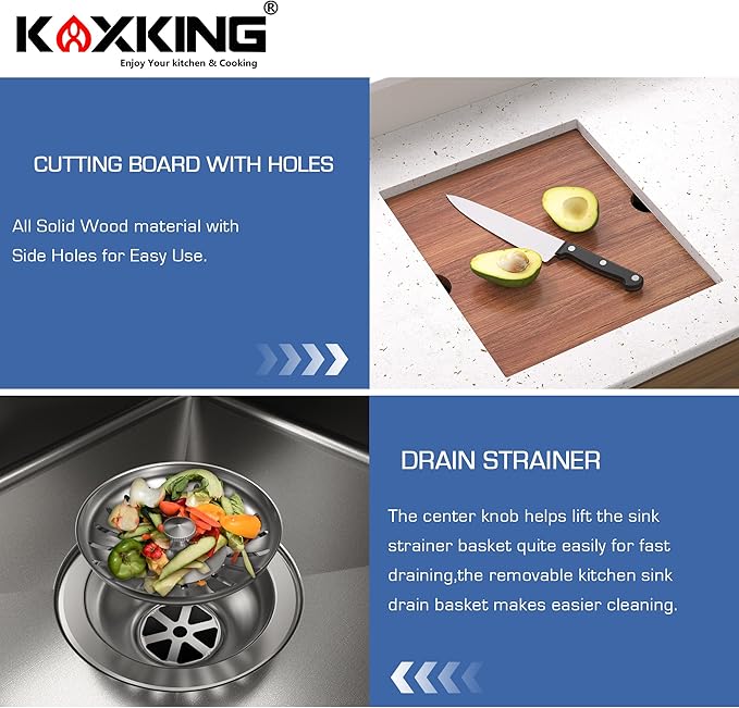 RV Kitchen Sink 13x15 Inch with Foldable Faucet, Nano Silver 16 Gauge Stainless Steel Undermount Workstation Sink with Cutting Board Cover, Bottom Grid & Drain Kit