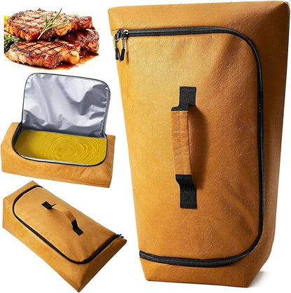 270° Opening BBQ Blanket for Resting Meat, Insulated Leak-Proof Meat Resting Bag for Brisket Turkey Pork, Smoker Accessories for Kitchen Party Camping , Anniversary Birthday Gift for Men Dad Husband
