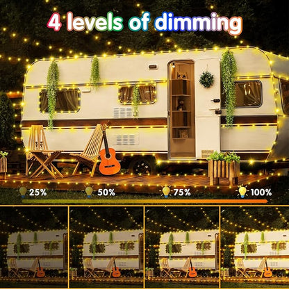 XURISEN 551FT 1400 LED Christmas Lights Outdoor Green Wire String Lights 8 Modes with Timer Memory Waterproof Fairy Lights Plug in for Xmas Tree Wedding Yard Party Holiday Decorations(Warm White)