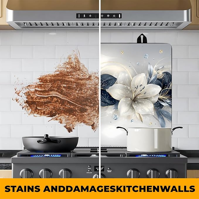 Stove Top Cover Retro Flower Gas Stove Top Cover for Home Decoration Kitchen Pad Non-Stick Washable Cooktop Covers Countertop Protector Keep Stove Clean 28"x20" (Flower)