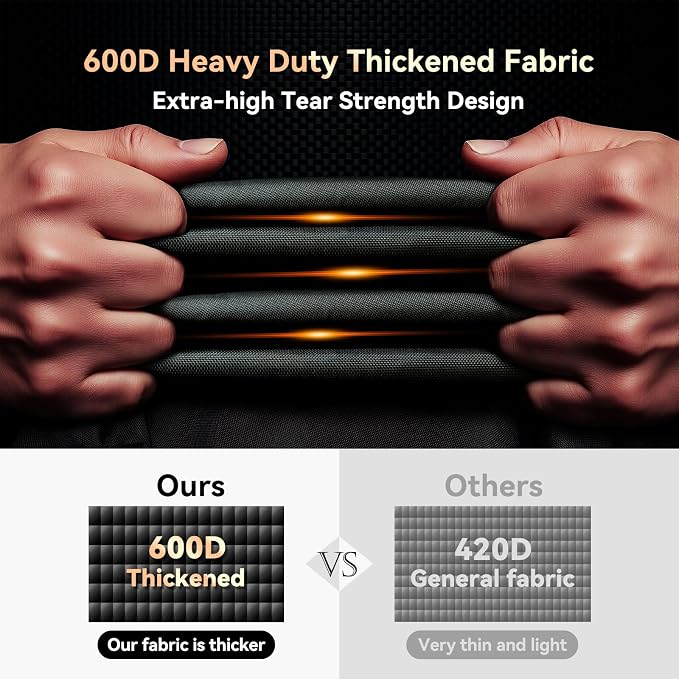 110 Inch Island Grill Cover, 600D Heavy Duty Waterproof Extra Large Grill Cover for Outside, Tear & Fade Resistant Outdoor Kitchen Cover with Buckle, Drawstring, Air Vent, Black