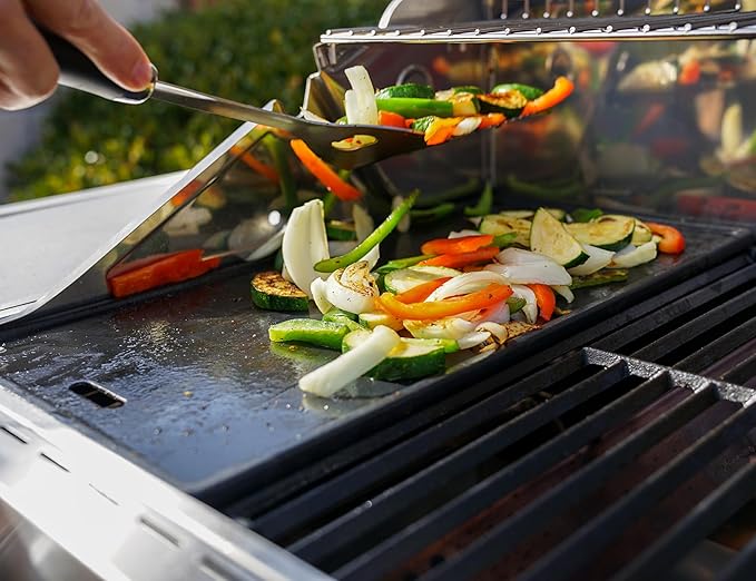 Monument Grills Denali Series, Denali 405 4-Burner Liquid Propane Gas Smart BBQ Grill Stainless Steel with Cooking Plate(2 items)