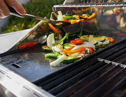 Monument Grills Denali Series, Denali 405 4-Burner Liquid Propane Gas Smart BBQ Grill Stainless Steel with Cooking Plate(2 items)