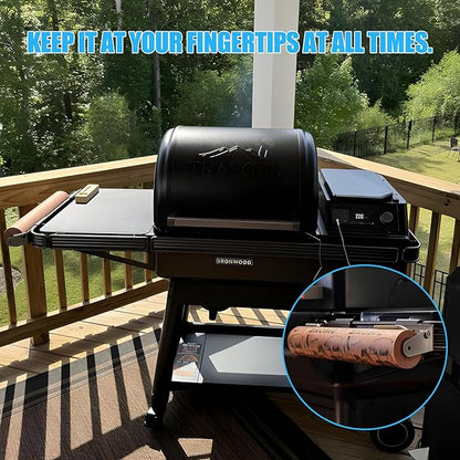 LS'BABQ Adjustable Paper Towels Holder for Traeger Grills P.A.L. Pop-and-Lock Roll Rack,Grill Accessories for BAC644 Butcher Paper Roll Holder