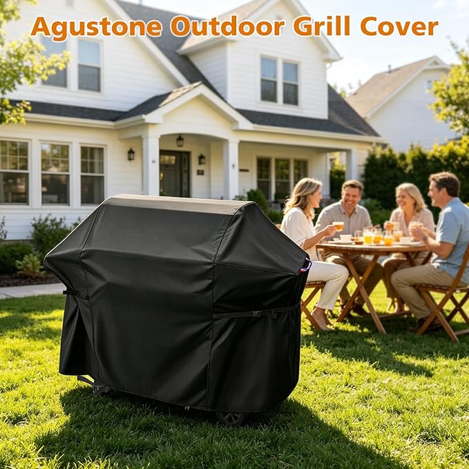 65 Inch Grill Cover for Expert Grill 3 Burner Gas & Charcoal Combo BBQ Grill, Outdoor Waterproof Cover for BBQ Propane Griddle with Side Table, Weather Protection Accessory- 65x30x50 in