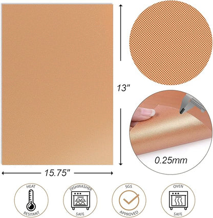 UBeesize Copper Grill Mats for Outdoor Grill – 6 Pack Heavy-Duty, Non-Stick BBQ Grilling Mat & Baking Mats, Reusable, Easy-Clean for Gas, Charcoal, Electric Grills (15.75 x 13 Inch)