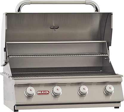 Bull Outdoor Products 26039 Natural Gas Outlaw Drop-In Grill Head & Mophorn Outdoor Kitchen Doors, 30W x 21H Inch, 304 Stainless Steel Double Doors with Vents, BBQ Access Door