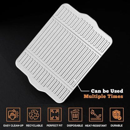 NUPICK 10-Pack BAC507 Grill Drip Tray Liners for Traeger Pro 575, Pro 22 and Elite 22, Grill Accessories for Traeger, Aluminum Disposable Drip Trays,Heat-Resistant Grill Accessory, 22in X 15.5in