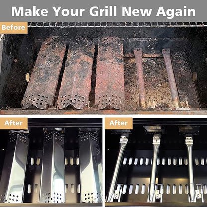 4 Burner Grill Replacement Parts for Nexgrill 720-0830H, 720-0864, 720-0864M, 720-0882S, 720-0888, 720-0888A, 720-0888N, Heat Plate & Igniter & Burner Replacement for Nexgrill