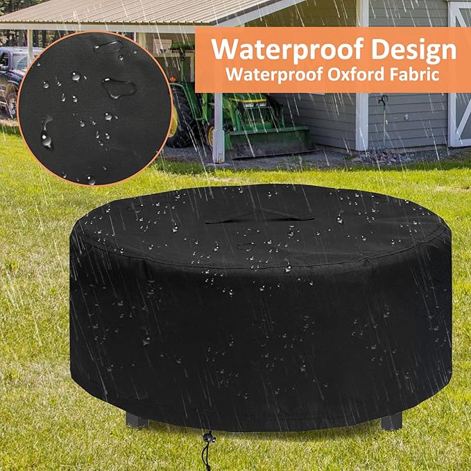 Fire Pit Cover for Solo Stove Yukon Fire Pit Surround Tabletop, Surround Shelter for Fire Pit SurroundTable, Elevation Shelter for Yukon Firepit, Weather-Resistant Protective Cover, 54" x 21"